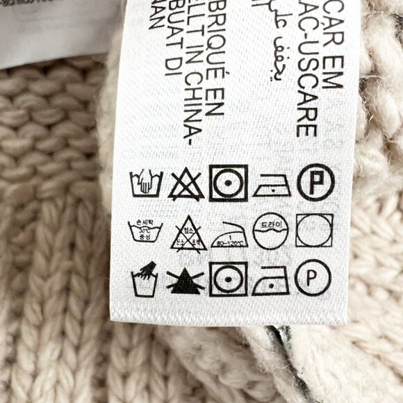 Zara Sweater Women's Large Metallic Silver Foil Hooded Knit Pullover Sweatshirt - Picture 8 of 15